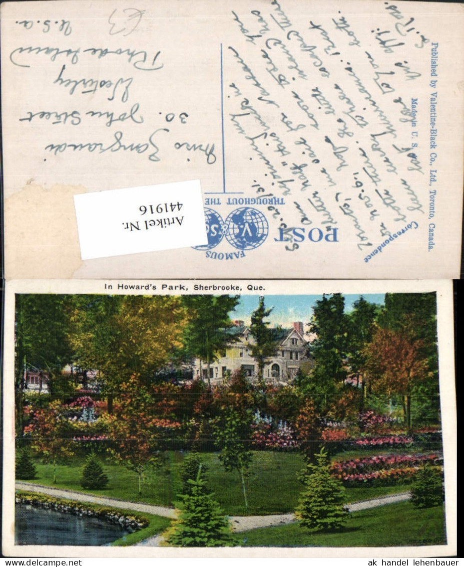 441916,Quebec Sherbrooke Howards Park Garten
