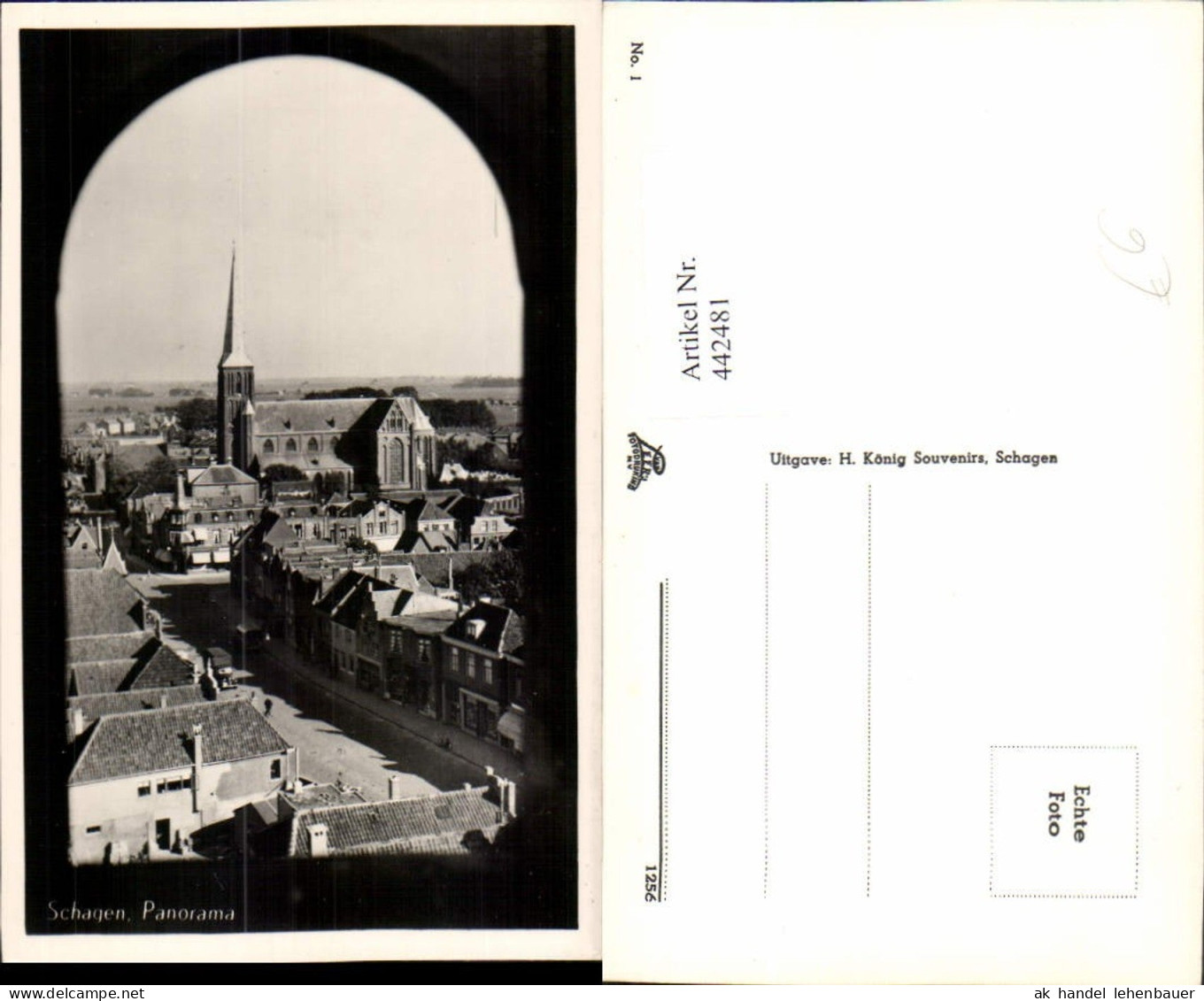 442481,Netherlands Schagen Panorama Teilansicht Kirche