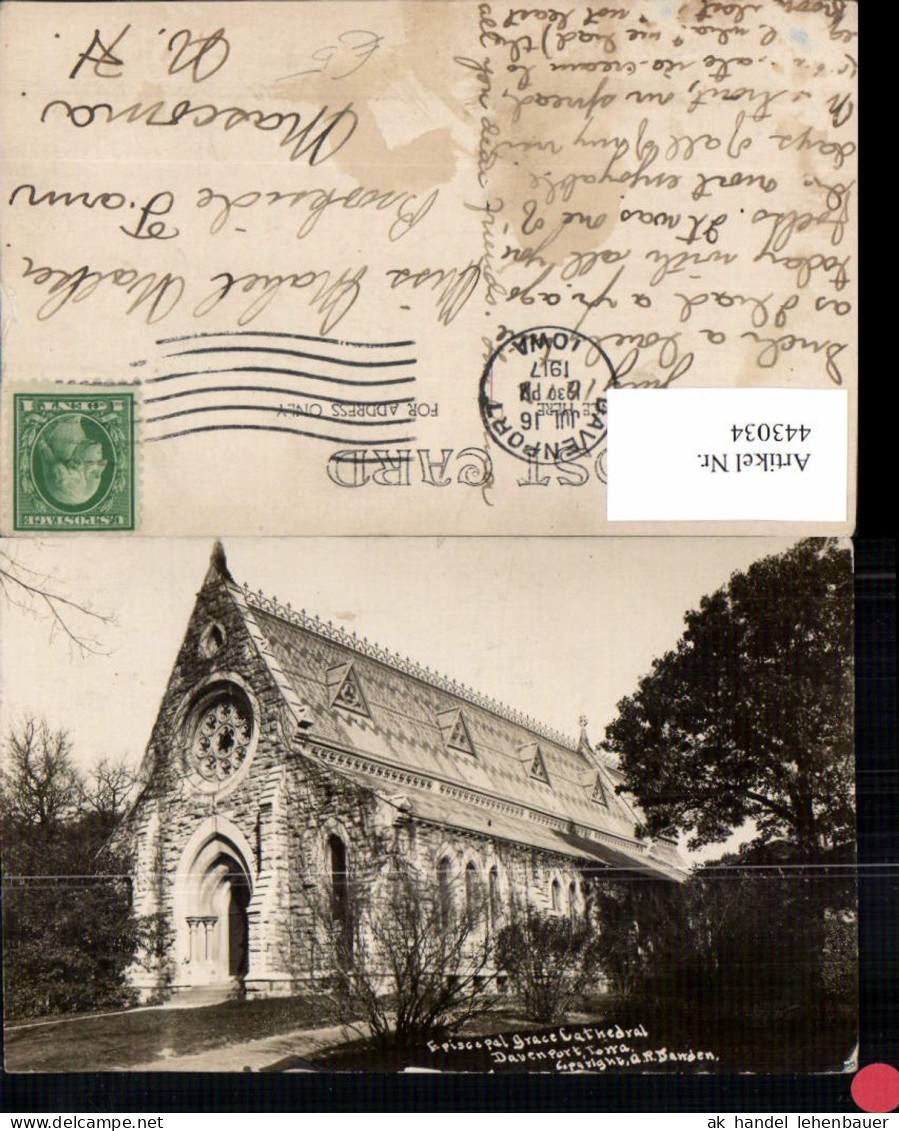 443034,Iowa Davenport Episcopal Grace Cathedral Kirche