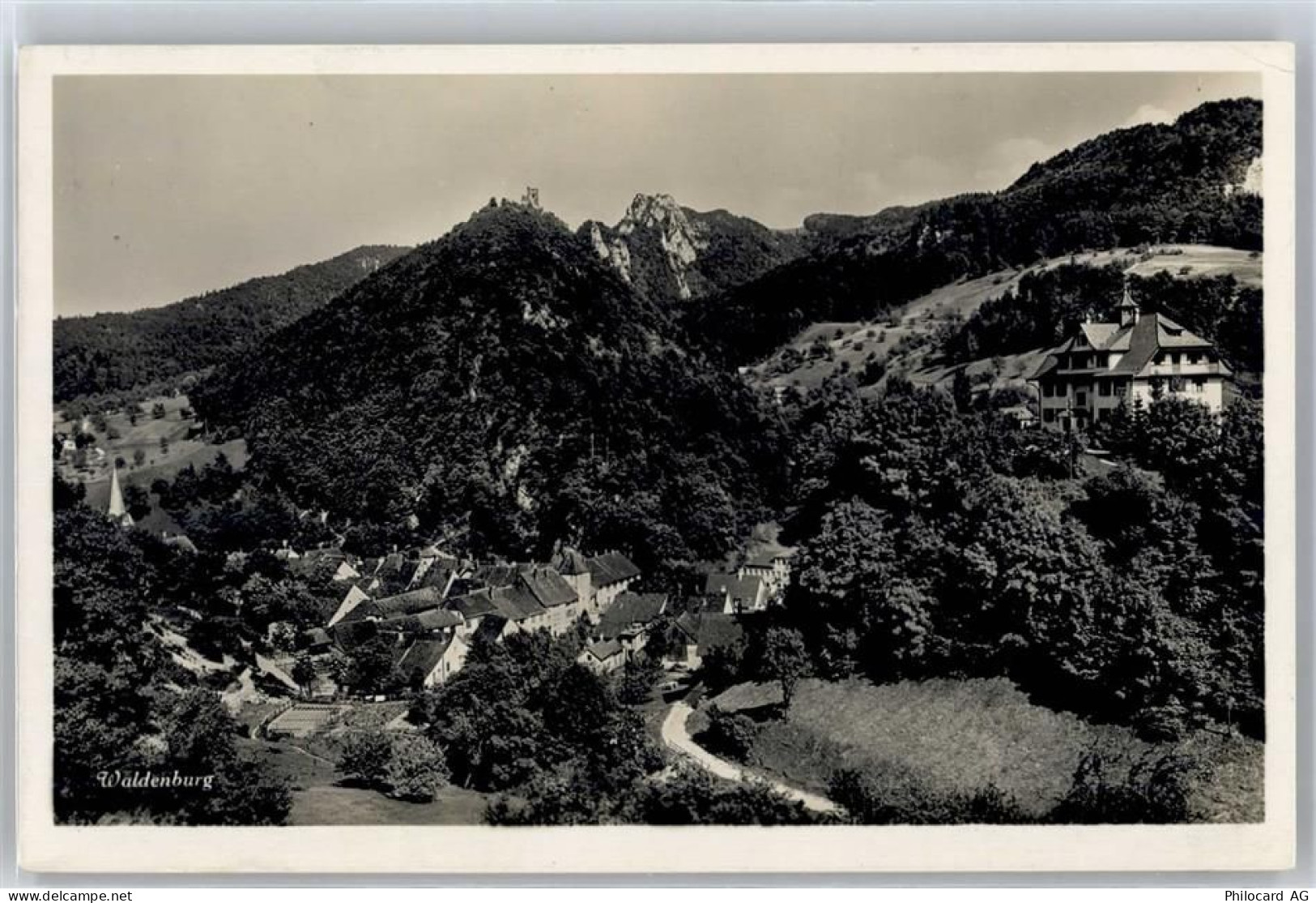 4437 Waldenburg - Kirche, Ortsansicht, Bergpanorama - 51089007