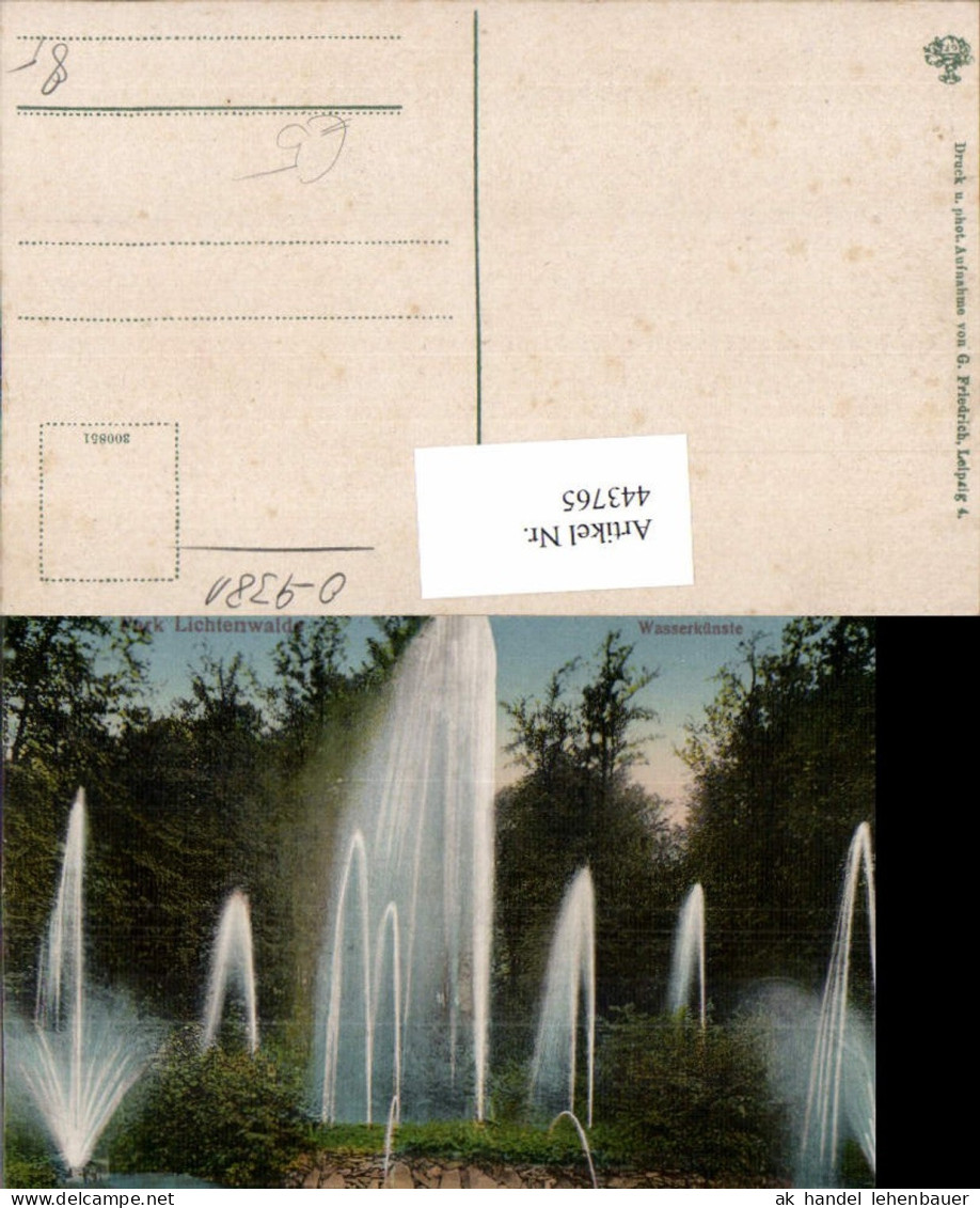 443765,Niederwiesa Park Lichtenwalde Wasserkünste Brunnen