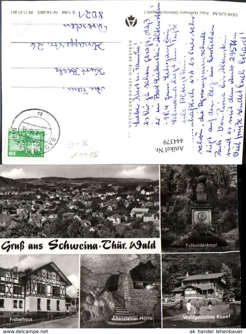 444379,Schweina Totale Fr&ouml;belhaus Waldgastst&auml;tte Mehrbildkarte