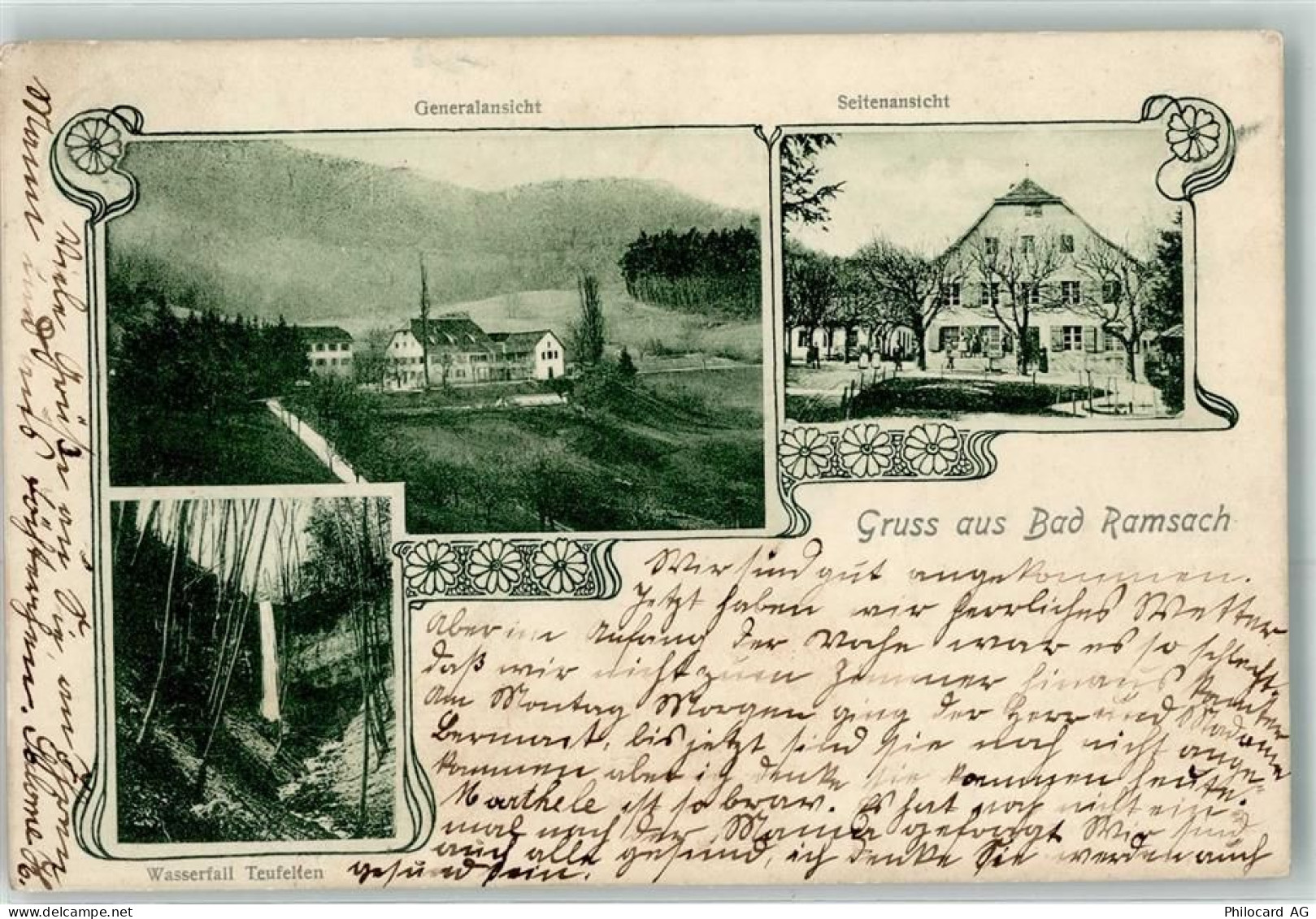 4448 Bad Ramsach Läufelfingen 1901 - Wassserfall Teufelten - 13271690