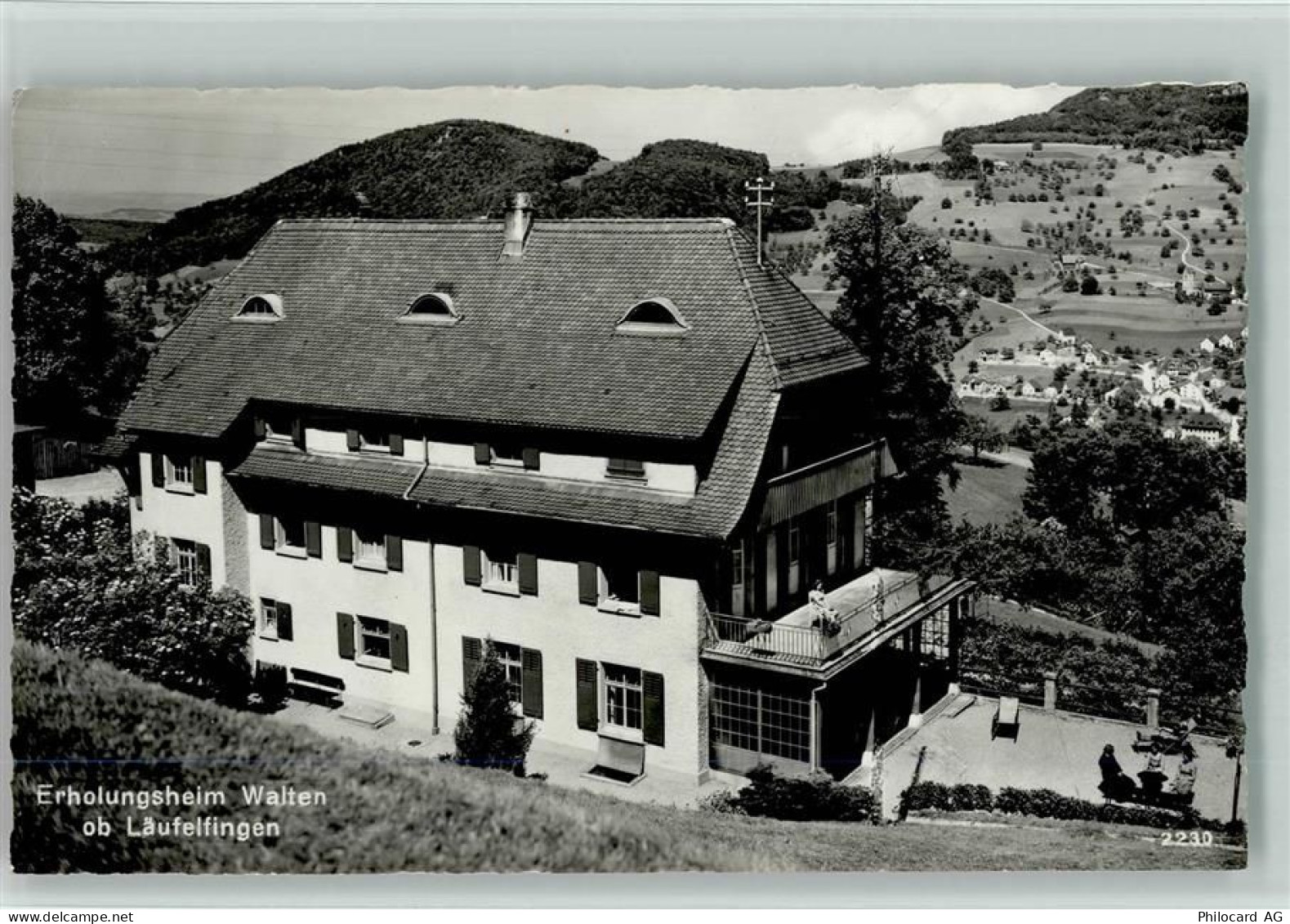 4448 Läufelfingen - Erholungsheim Walten Bahnpoststempel - 13111515