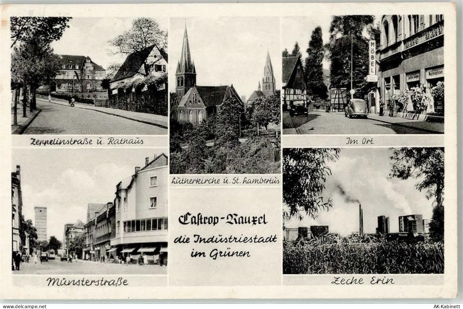 44575 W4620 Castrop-Rauxel - Zeppelinstraße Lutherkirche St.Lambertus VW... - 51884509