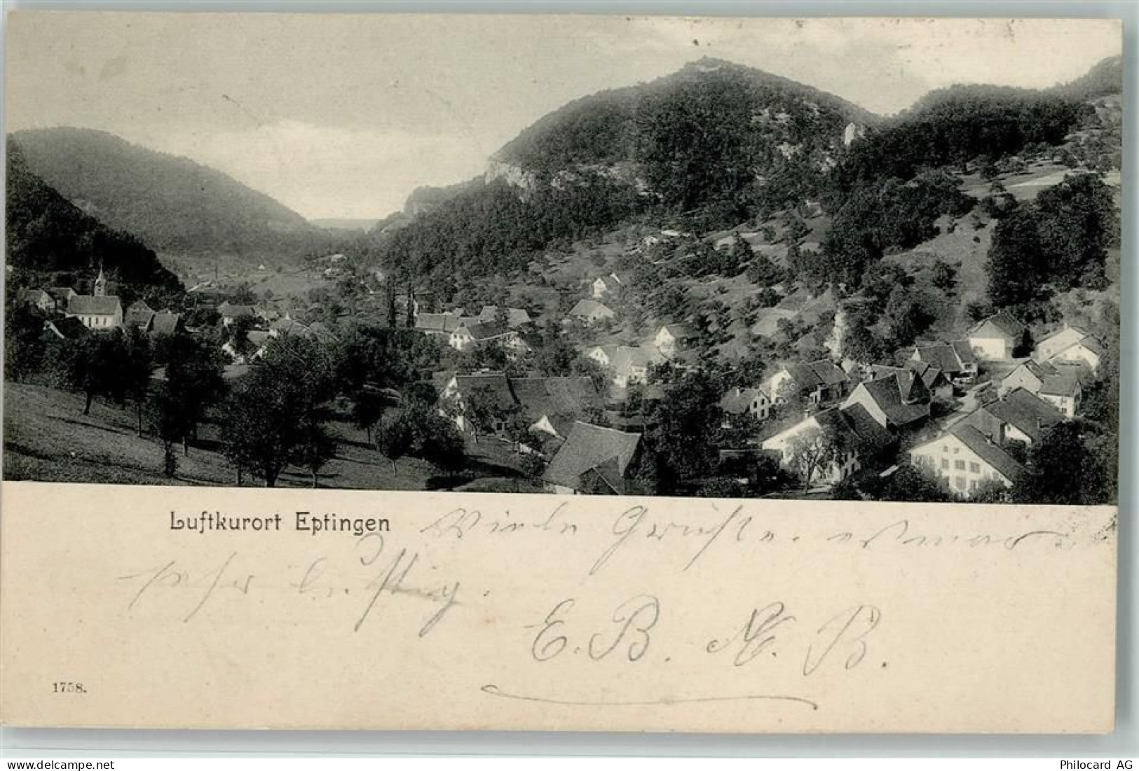 4458 Eptingen 1904 - Teilansicht, AK - 13208575