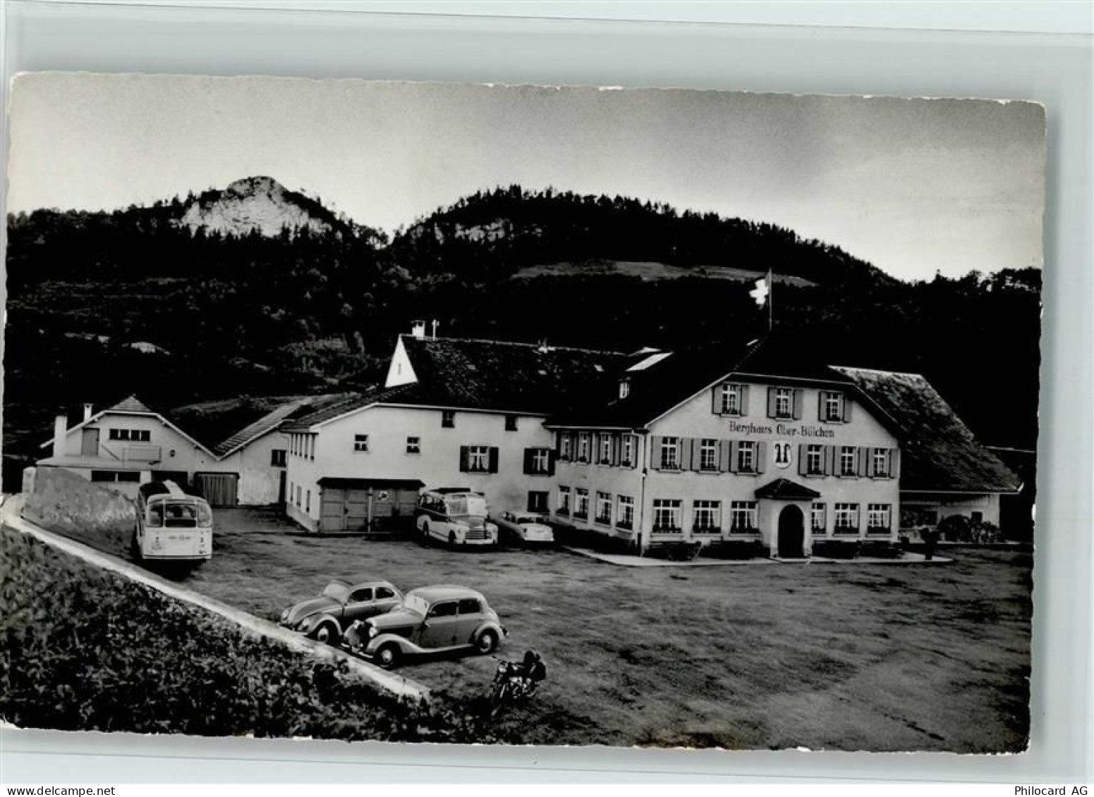 4458 Eptingen - Berghaus Ober-Bölchen Hüttenstempel Bus Autos - 13100132