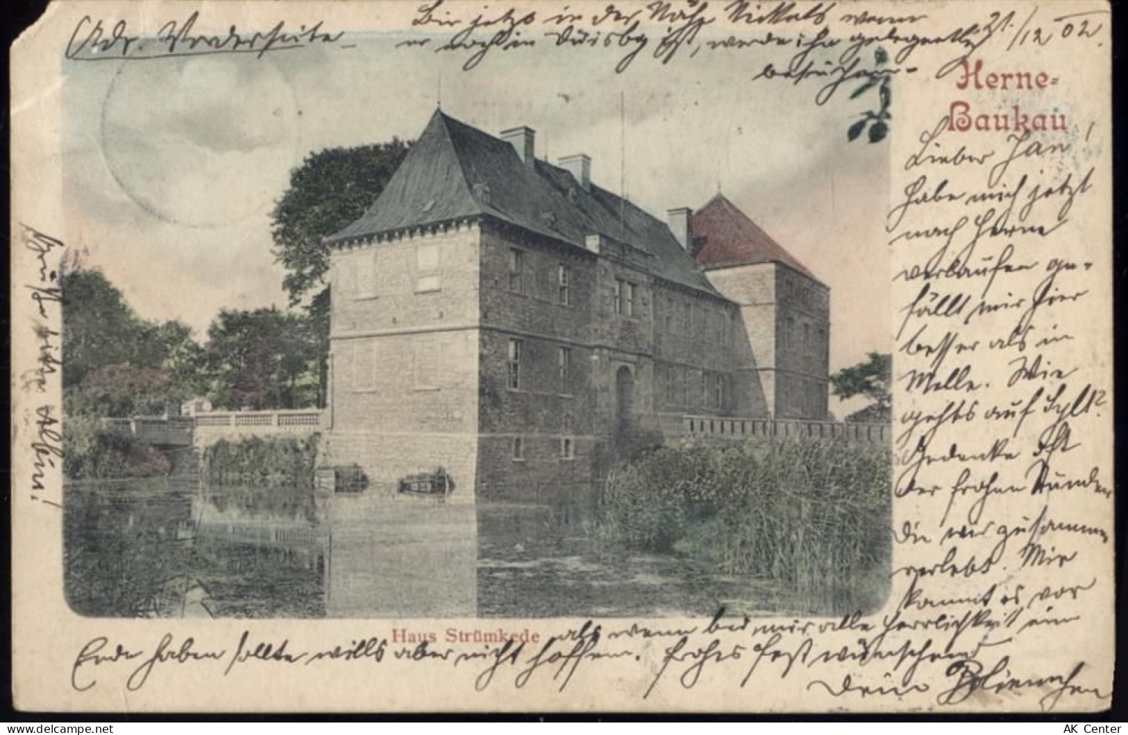 44623 W4690 Herne 1902 - Herne, -Herne-Baukau, Haus Strümkede, Wassersch... - 20062525