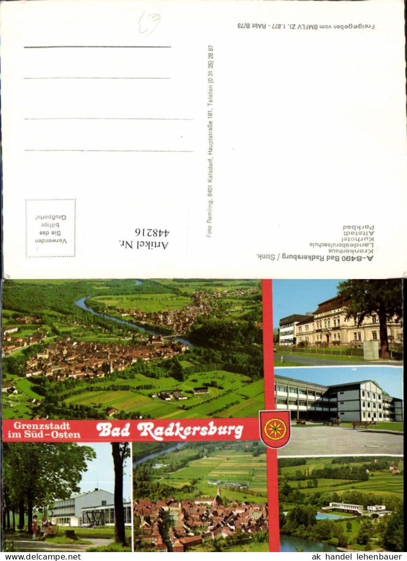 448216,Bad Radkersburg Totale Krankenhaus Berufsschule Hotel Mehrbildkarte