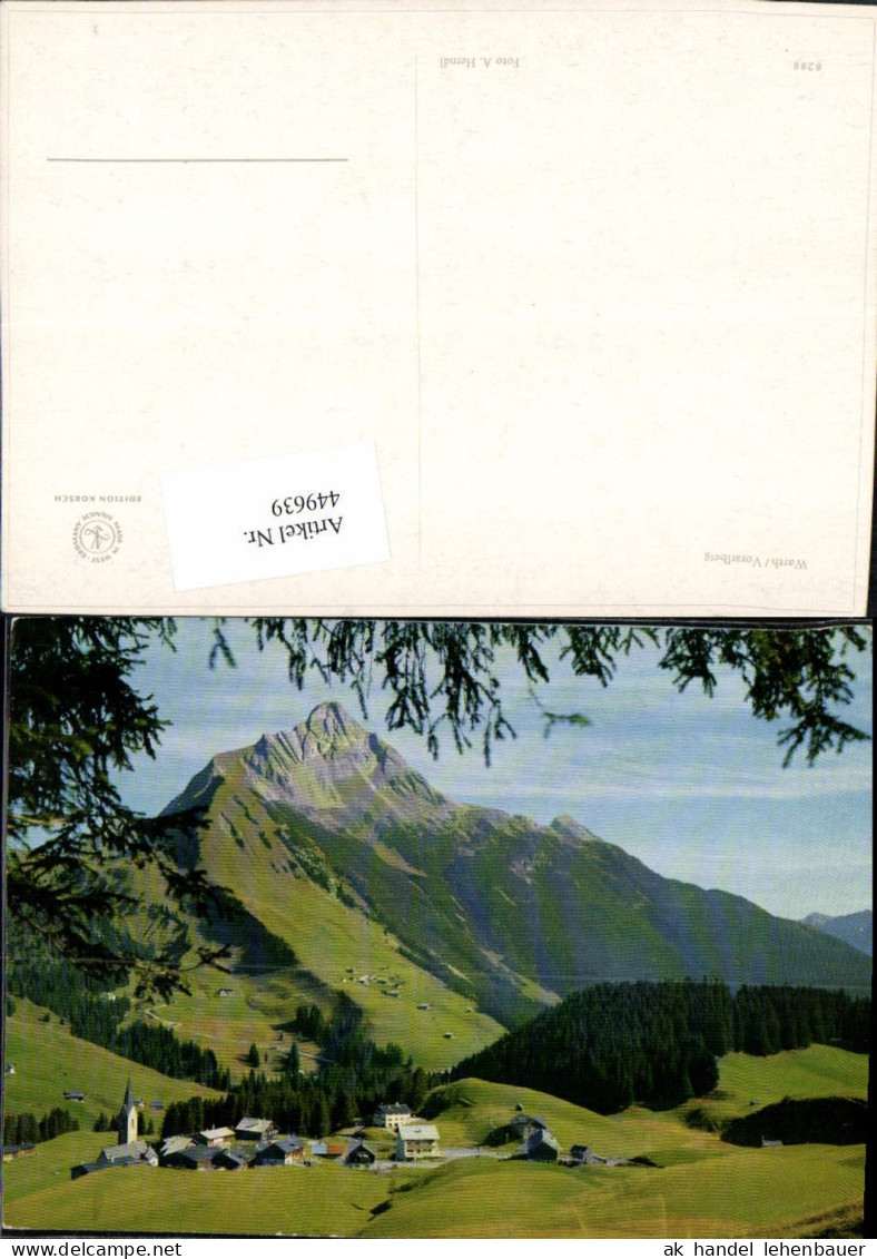 449639,Warth Totale Bergkulisse