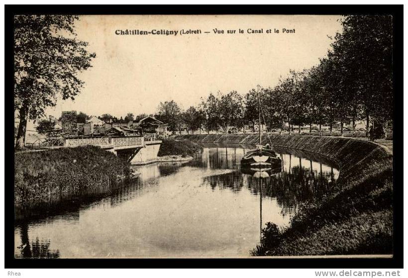 45 Châtillon-Coligny canal peniche D45D K45085K C45085C RH064941