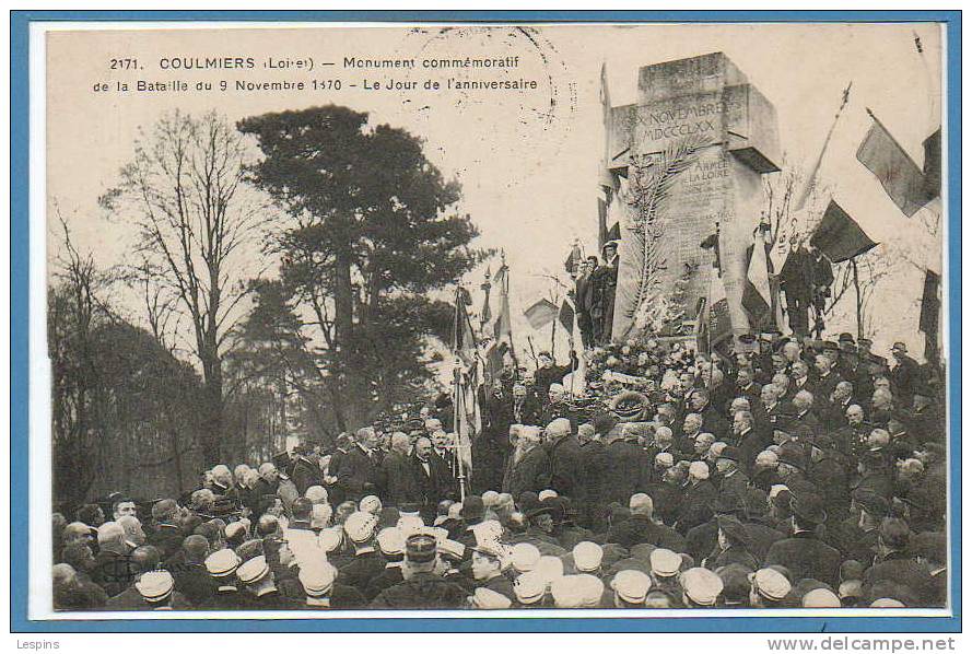45 - COULMIERS --  MOnument Commémoratif de la Bataille du 9 Novembre 1870