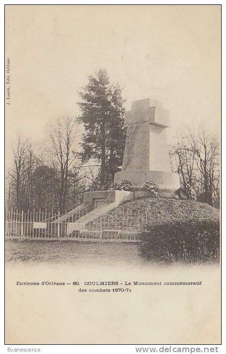 45 COULMIERS /  MONUMENT DE 18970   /////    REF22799