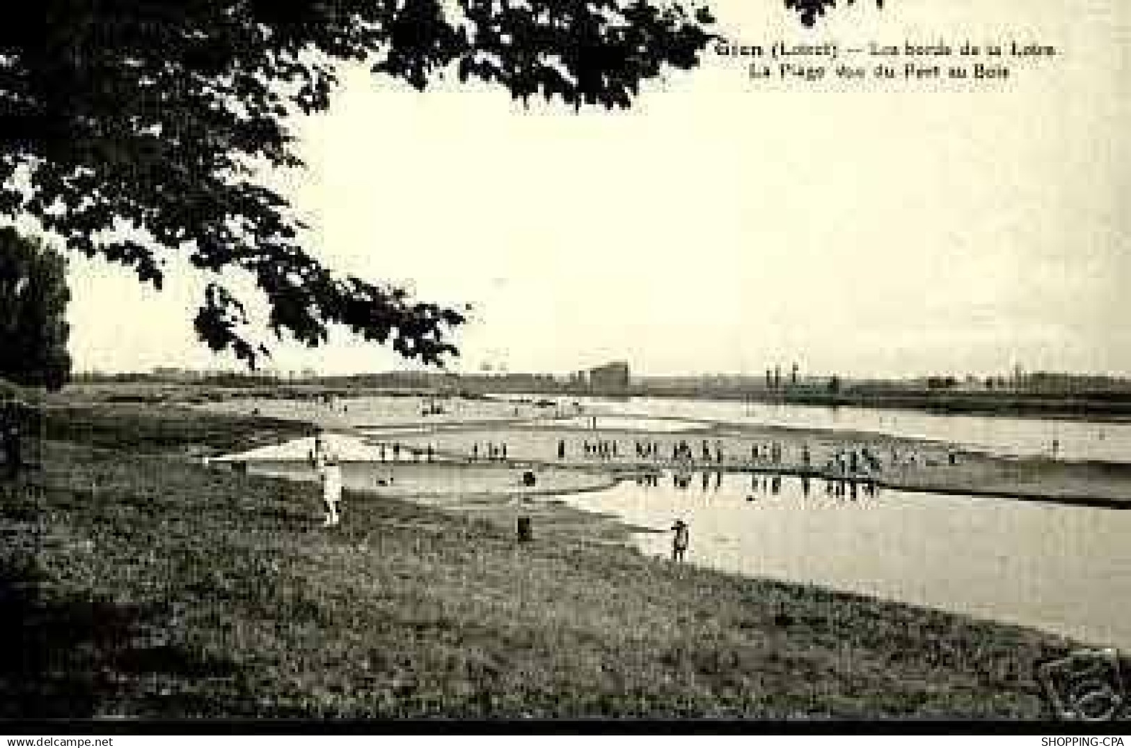45 - GIEN - BORDS DE LA LOIRE - LA PLAGE
