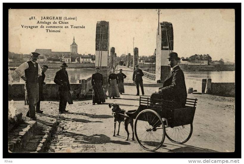 45 - JARGEAU - Attelage à chiens - voitures à chiens