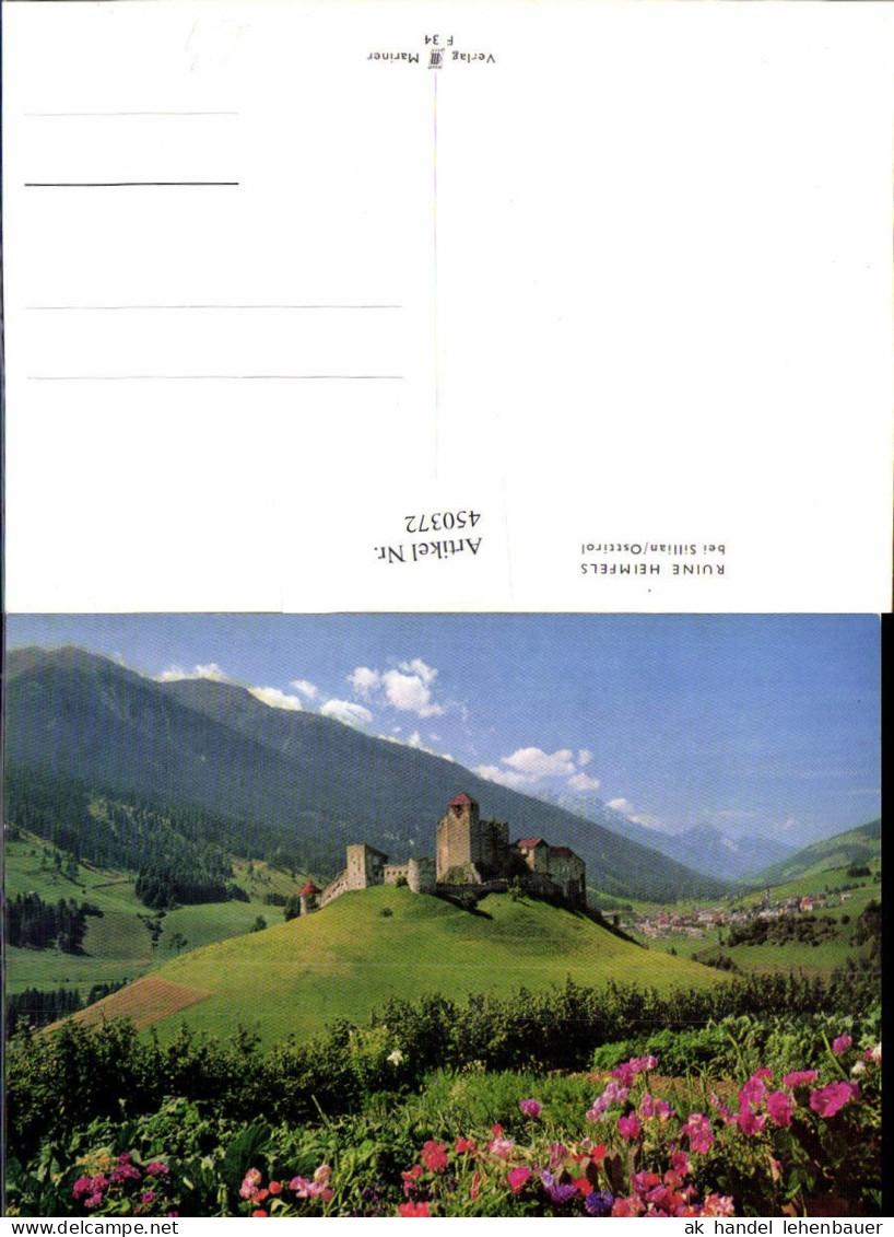 450372,Ruine Heimfels b. Sillian Bergkulisse