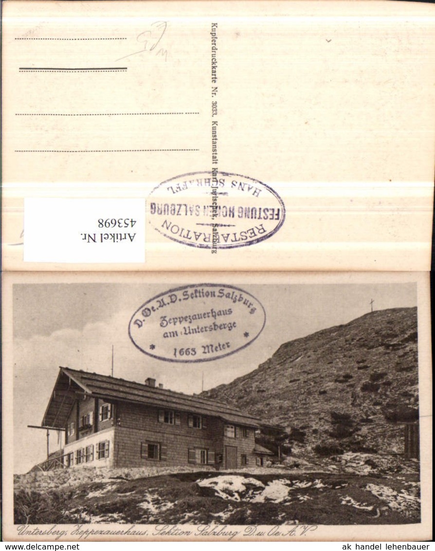 453698,Untersberg Zeppezauerhaus Bergh&uuml;tte b. Gr&ouml;dig
