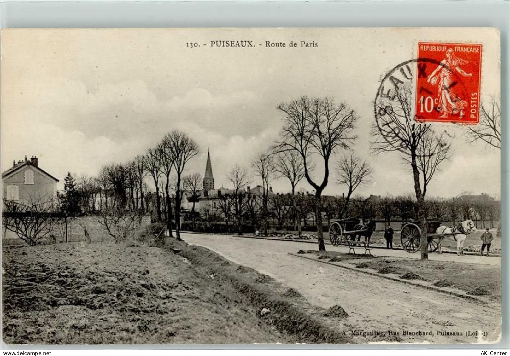 45390 Puiseaux 1914 - Route de Paris - 13136898