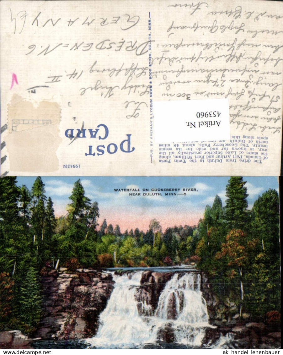 453960,Minnesota Waterfall on Gooseberry River near Duluth Wasserfall