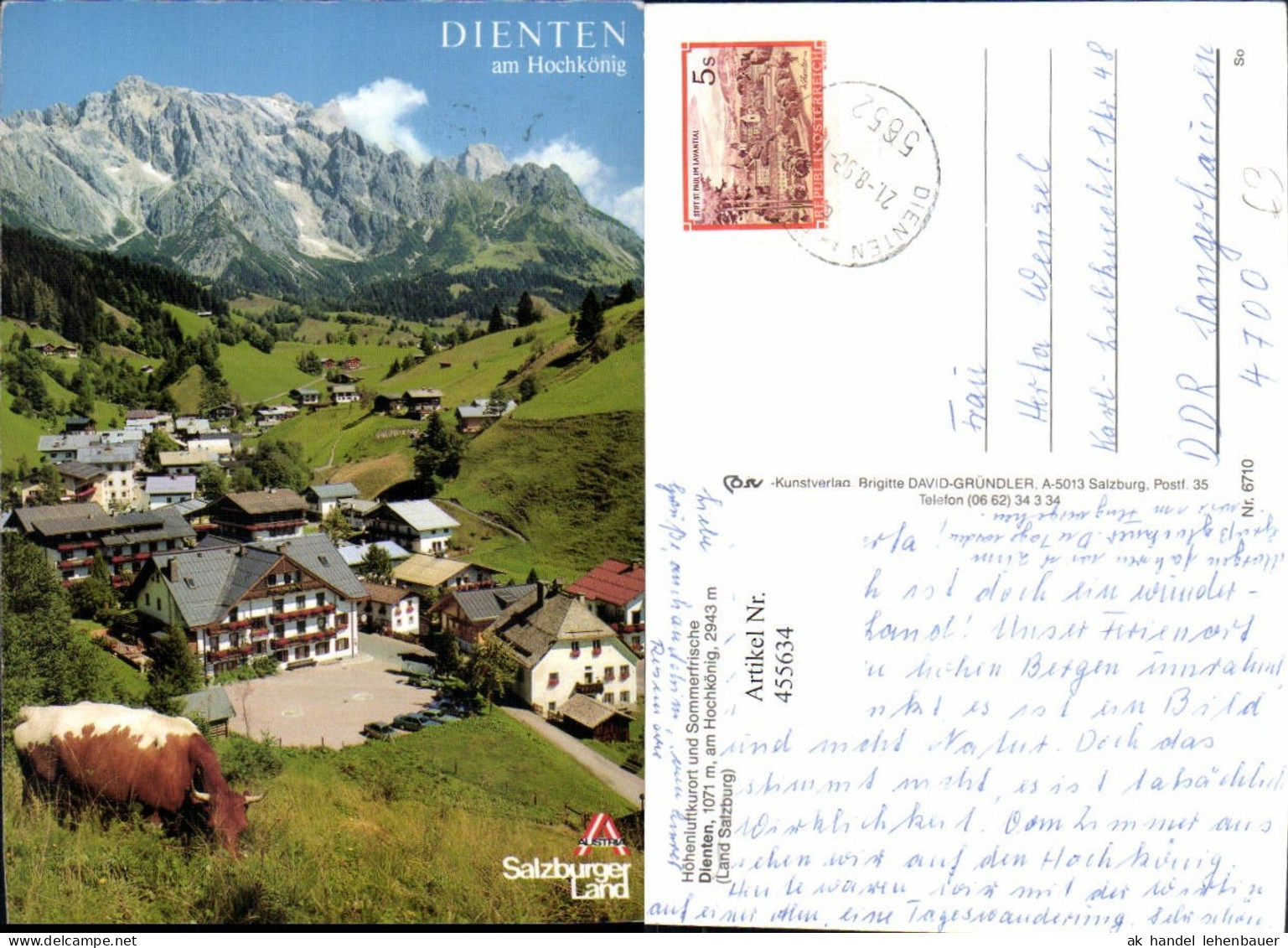 455634,Dienten am Hochkönig Totale Bergkulisse