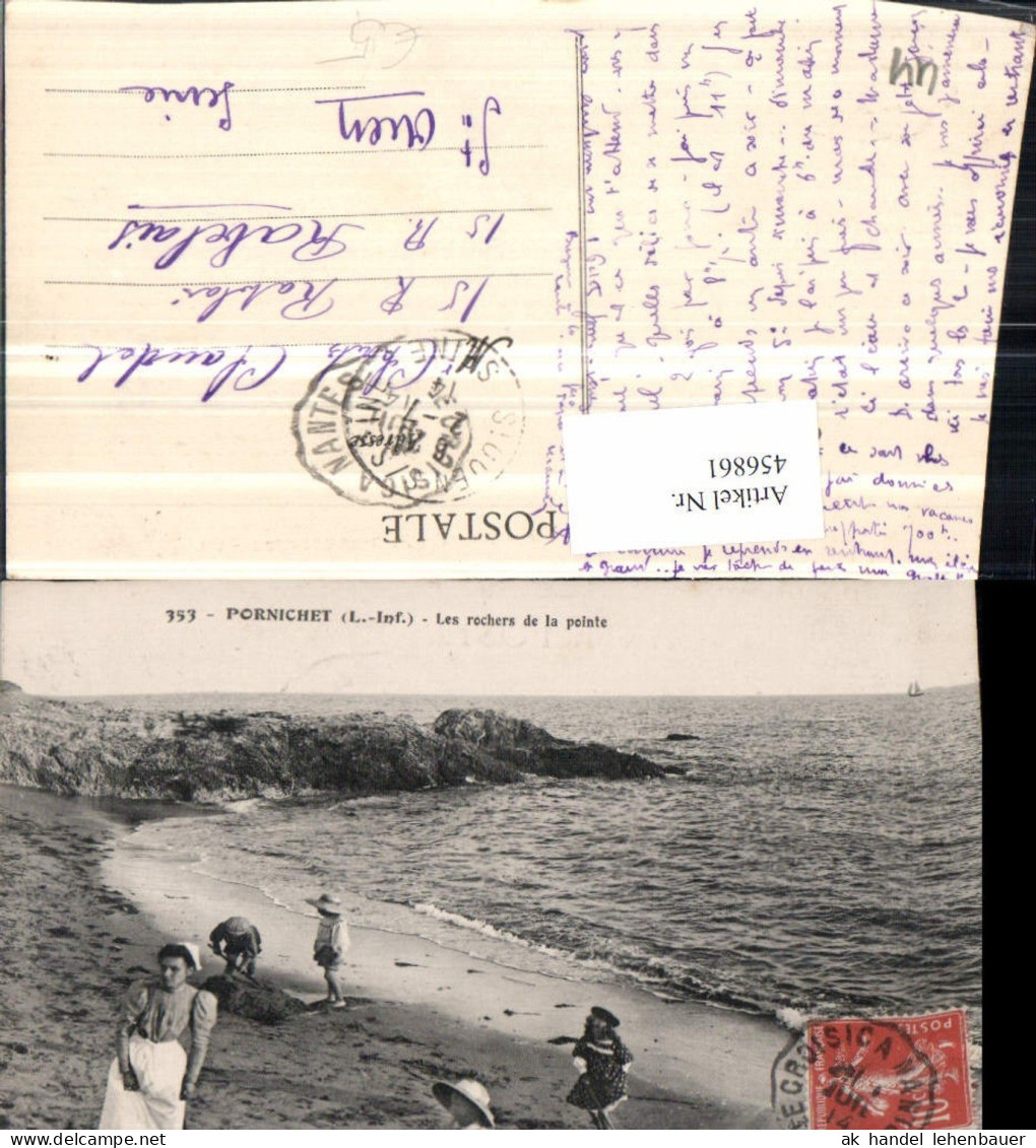 456861,Pays de la Loire Loire-Atlantique Pornichet Rochers de la pointe Küste Strand