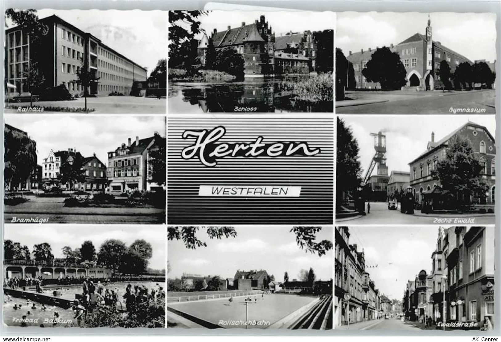 45699 W4352 Herten , Westf - Gymnasium , Rollschuhbahn , Zeche Ewald - 50357861