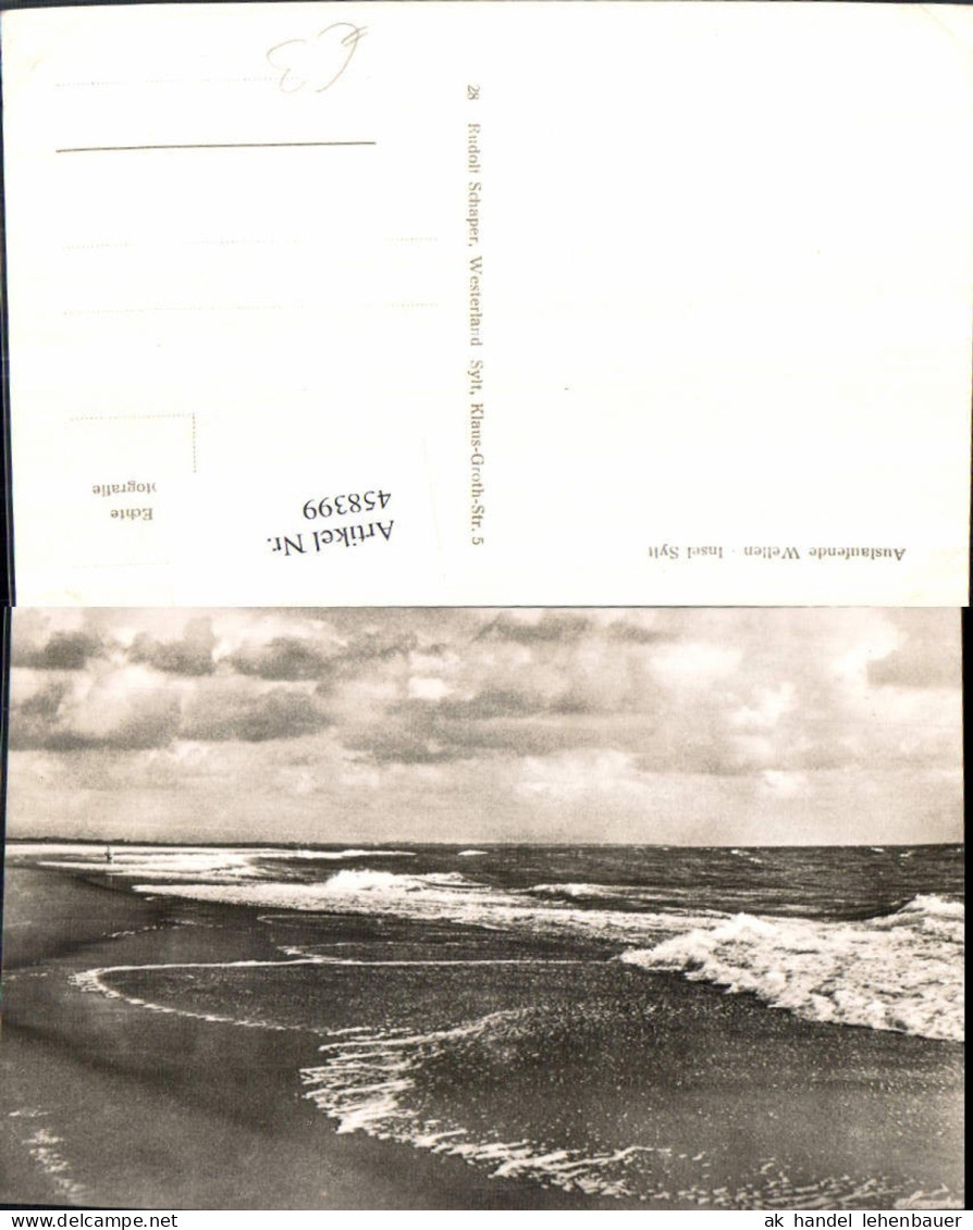 458399,Insel Sylt Auslaufende Wellen Meer