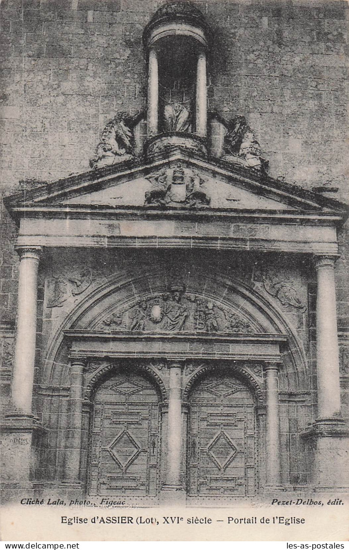 46 ASSIER EGLISE D ASSIER PORTAIL DE L EGLISE