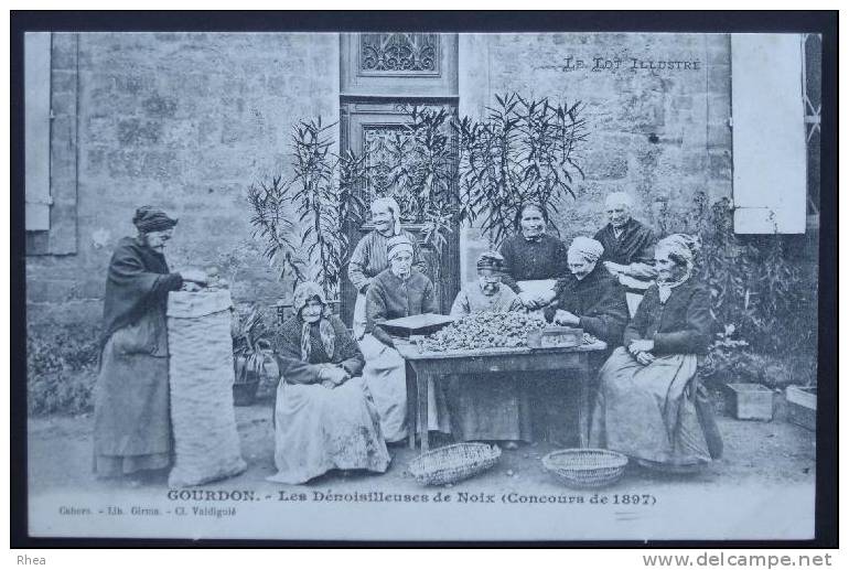 46 - GOURDON - trieuse cernaux - denoisilleuses de noix - concours de 1897