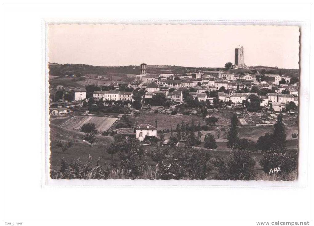 46 MONTCUQ Vue Générale, ed APA 2, CPSM 9x14, 195?
