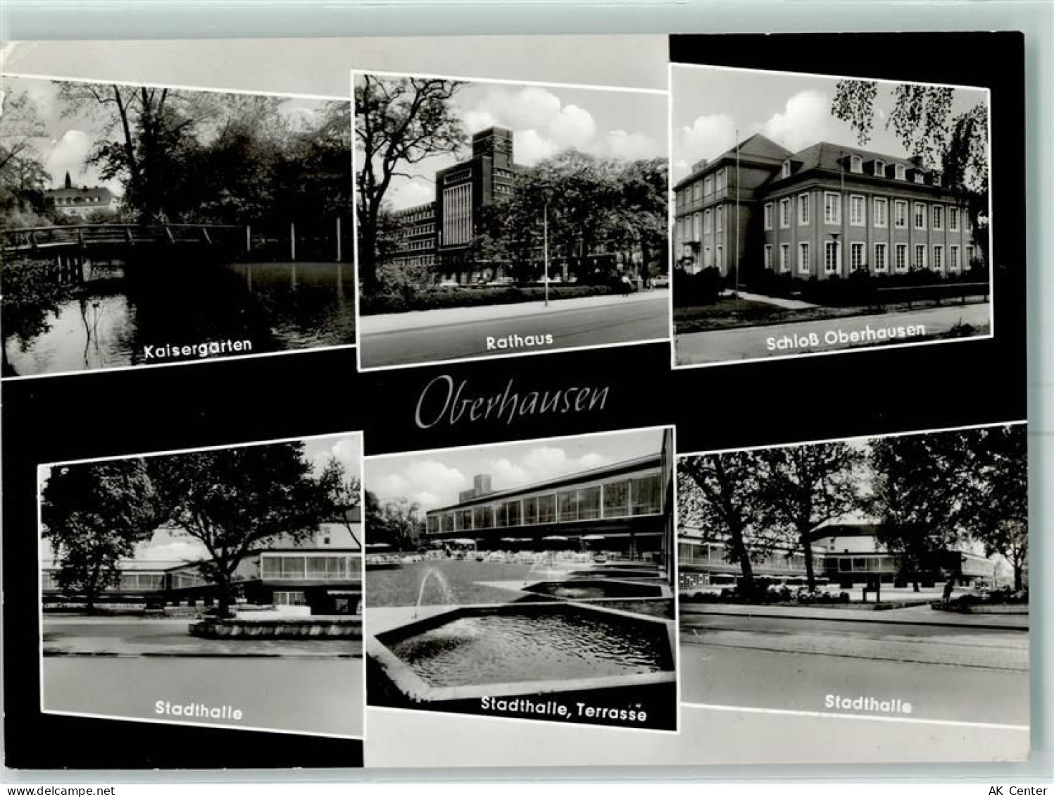 46045 W4200 Oberhausen , Rheinl - Schloß Oberhausen Rathaus Stadthalle K... - 10327575