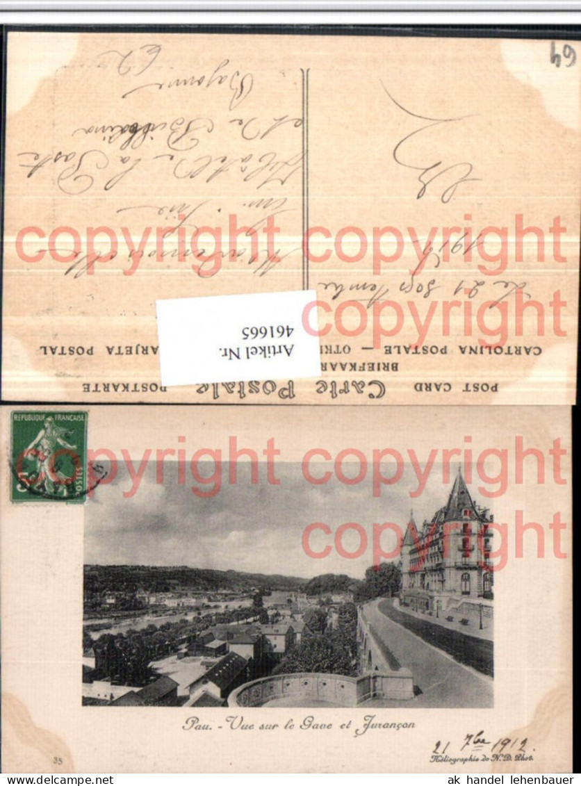 461665,Aquitanien Pyrenees-Atlantiques Pau Vue sur le Gave et Jurancon
