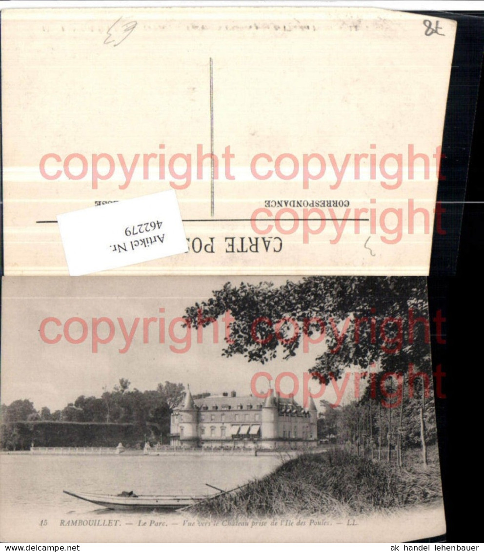 462279,Ile-de-France Yvelines Rambouillet Parc Vue vers le Chateau Schloss