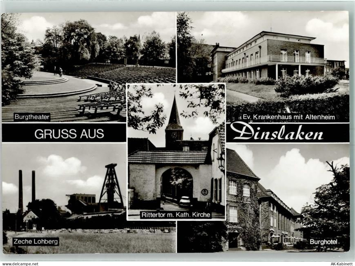 46535 W4220 Dinslaken - Burgtheater Krankenhaus Altenheim Kath. Kirche R... - 52258816