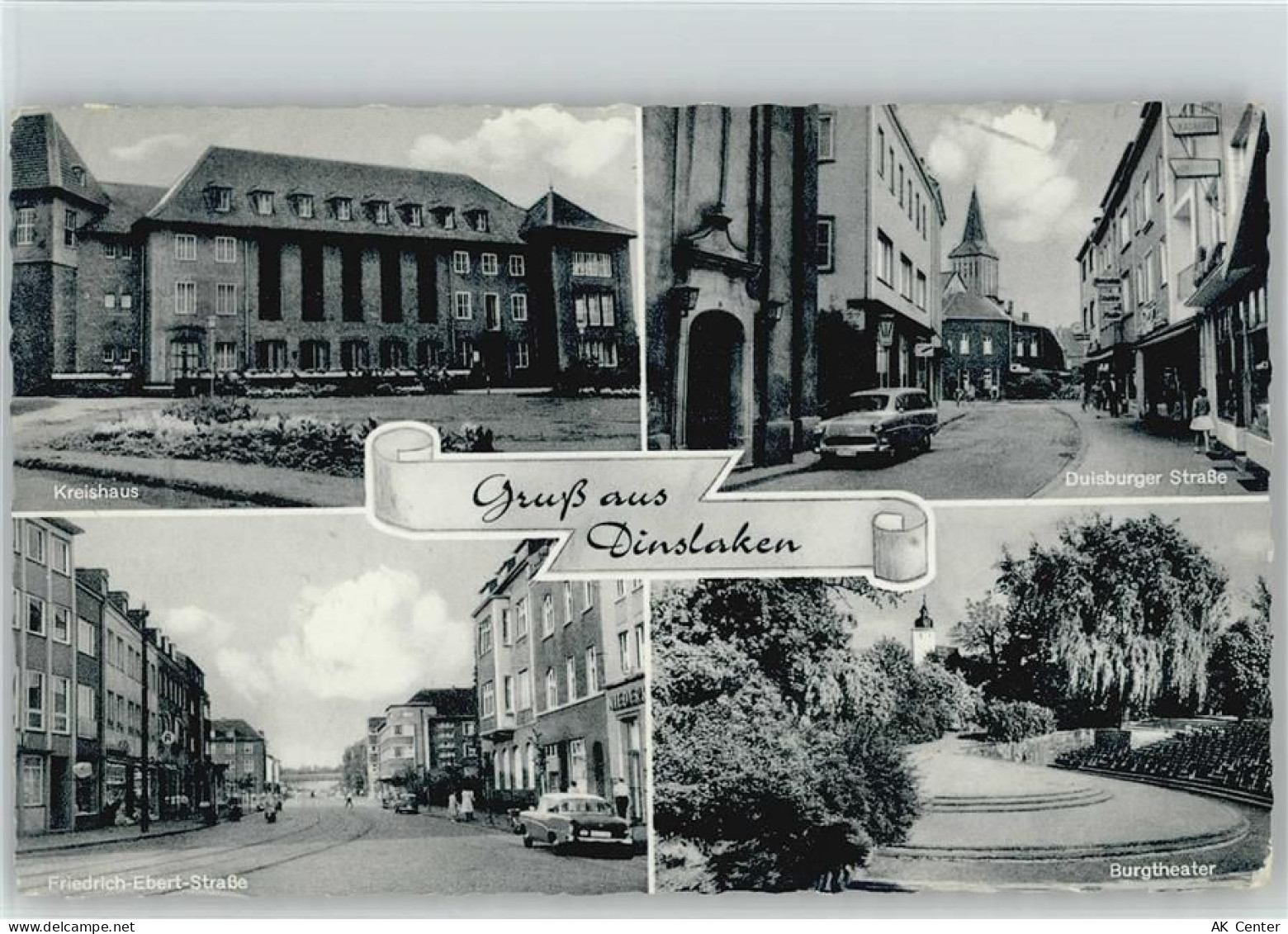 46535 W4220 Dinslaken - Kreishaus Burgtheater Duisburger Strasse Friedri... - 10019281