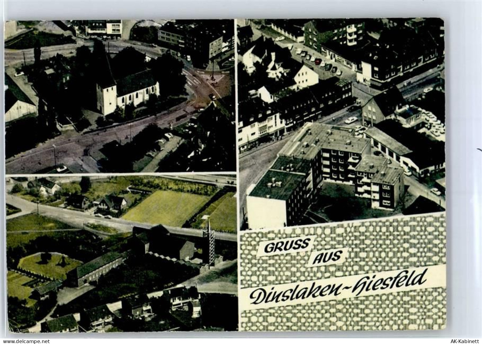 46535 W4220 Hiesfeld, Dinslaken - Fliegeraufnahme Kirche Giesfeld Dinsla... - 51651852