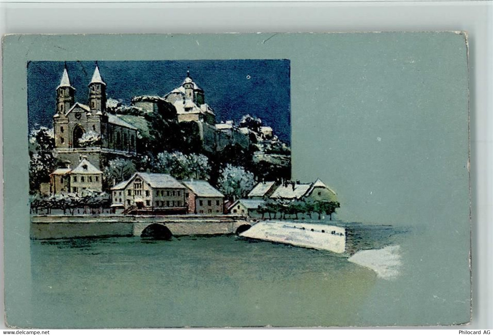4663 Aarburg - Winter Die Aarburg u. die Aare - 13095730