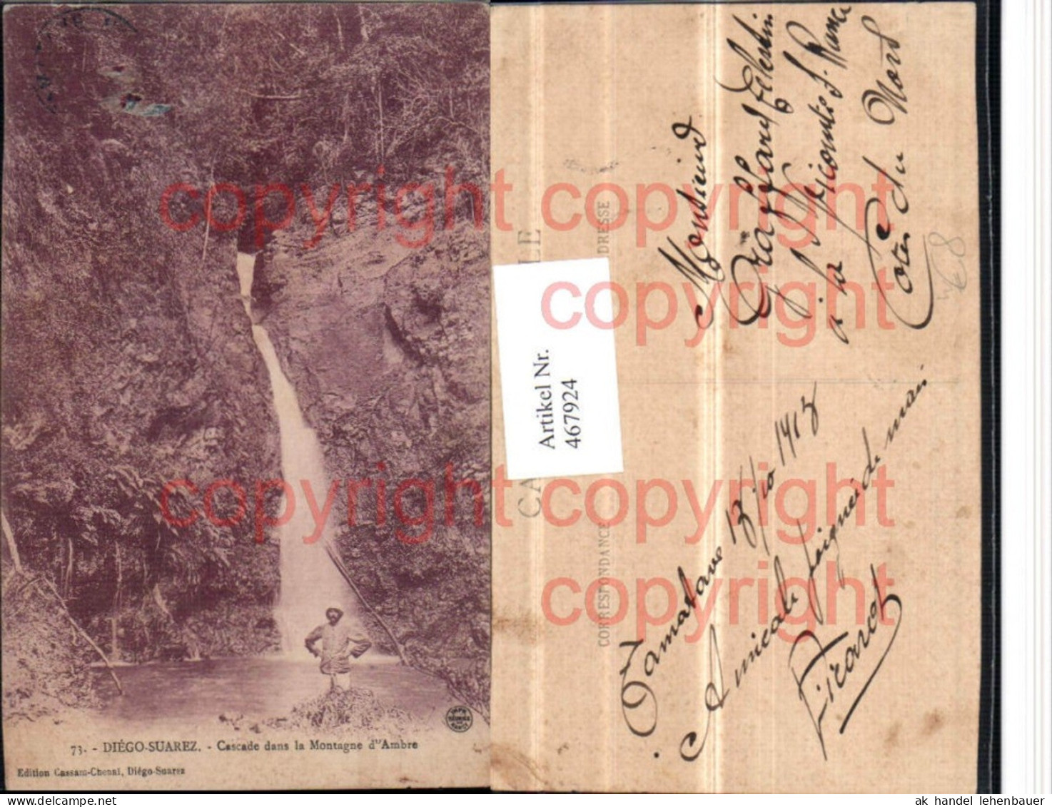 467924,Madagaskar Antsiranana Diego-Suarez Cascade Wasserfall