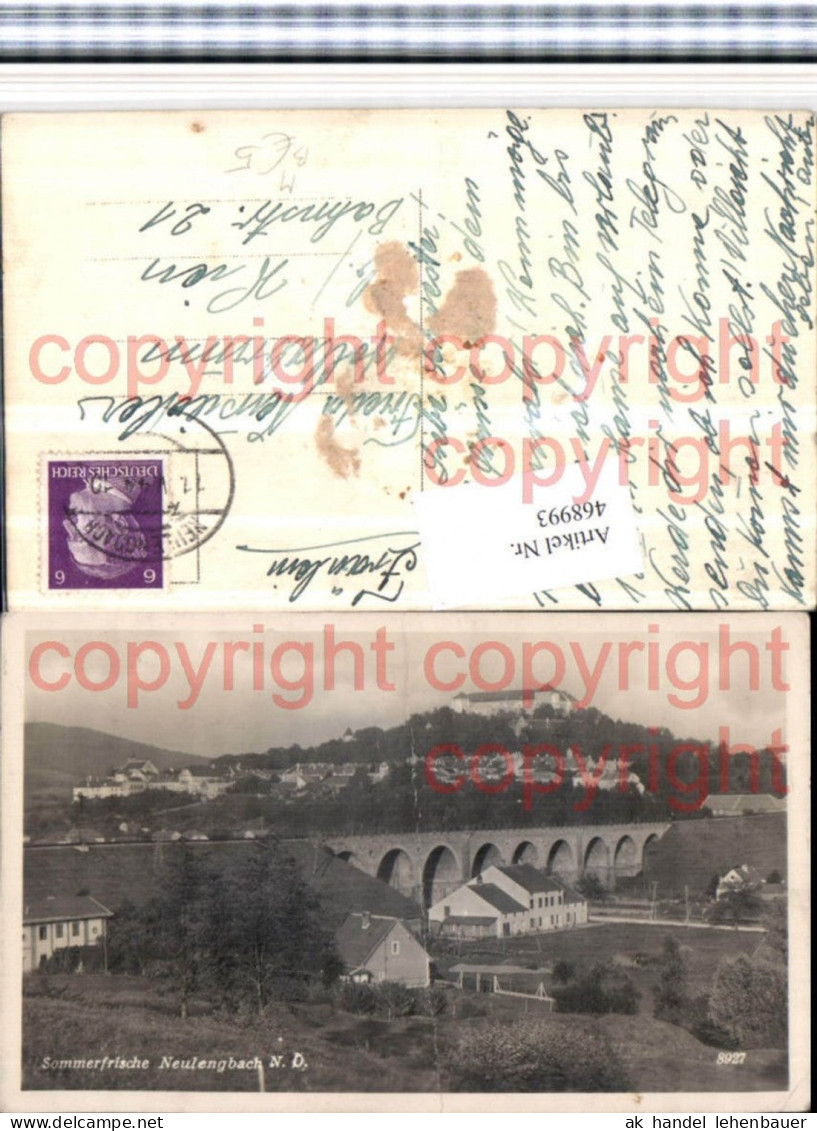 468993,Neulengbach Totale m. Burg Brücke