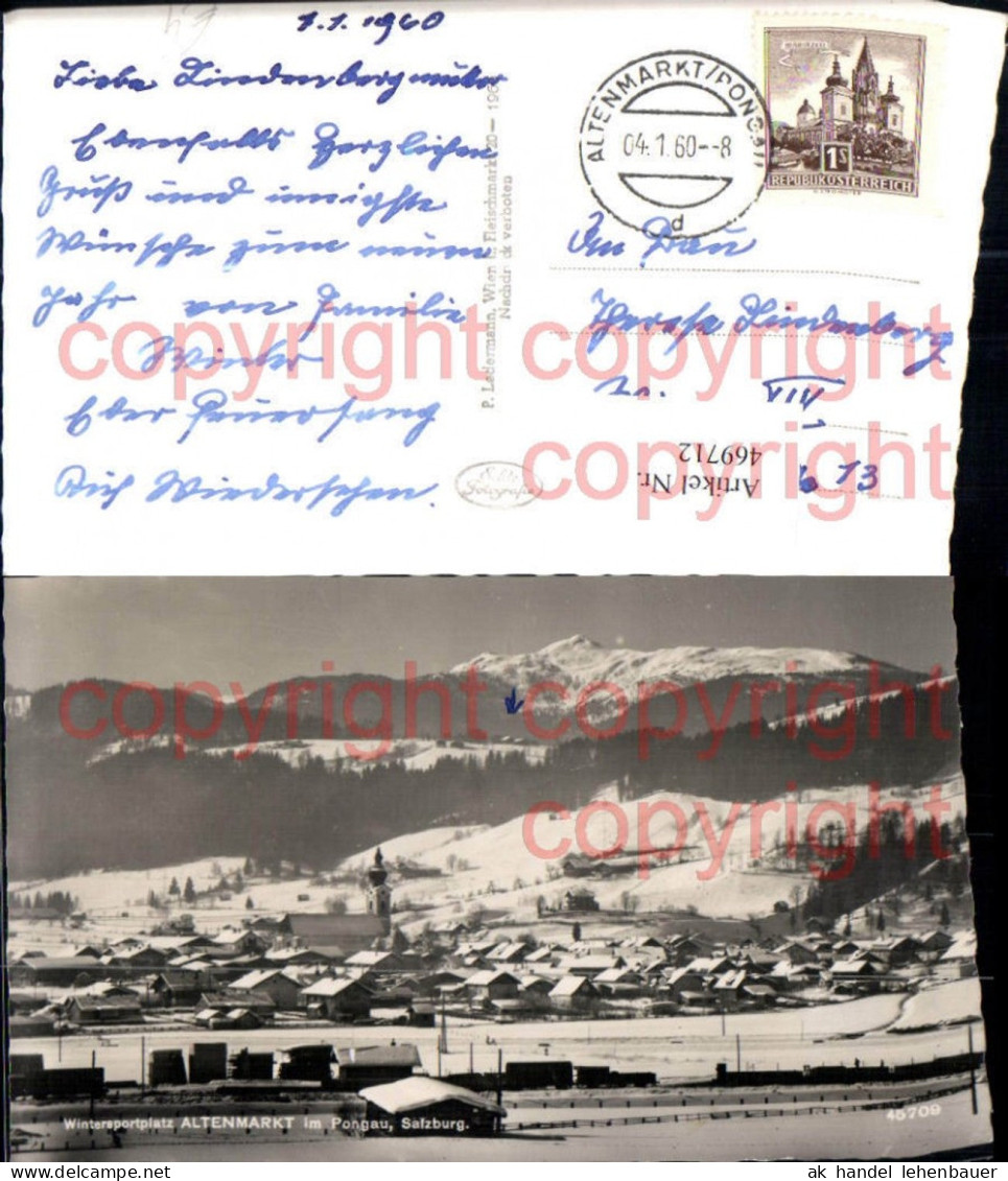469712,Altenmarkt im Pongau Totale Bergkulisse Winterbild