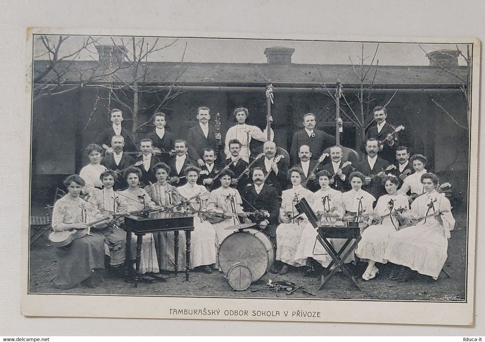 46981 Cartolina - Orchestra Musica - VG anni '10 - Repubblica Ceca