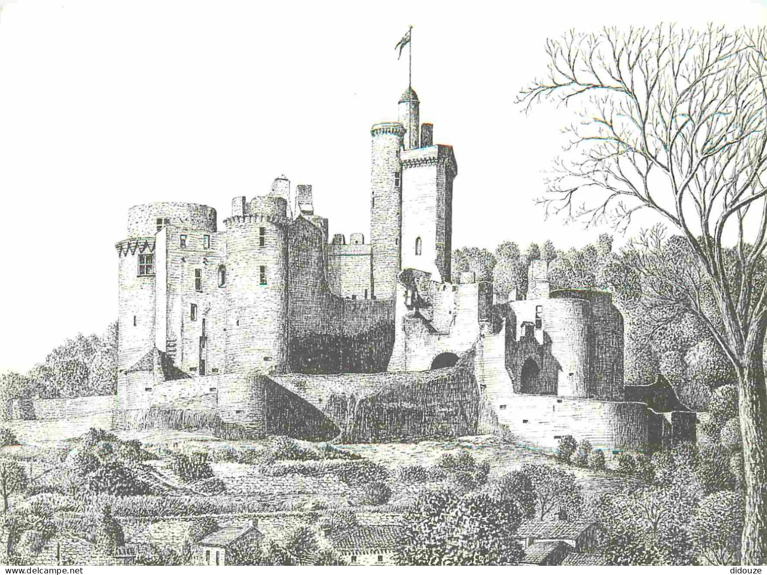 47 - Fumel - Château de Bonaguil - Art dessin Illustration - CPM - Voir Scans Recto-Verso