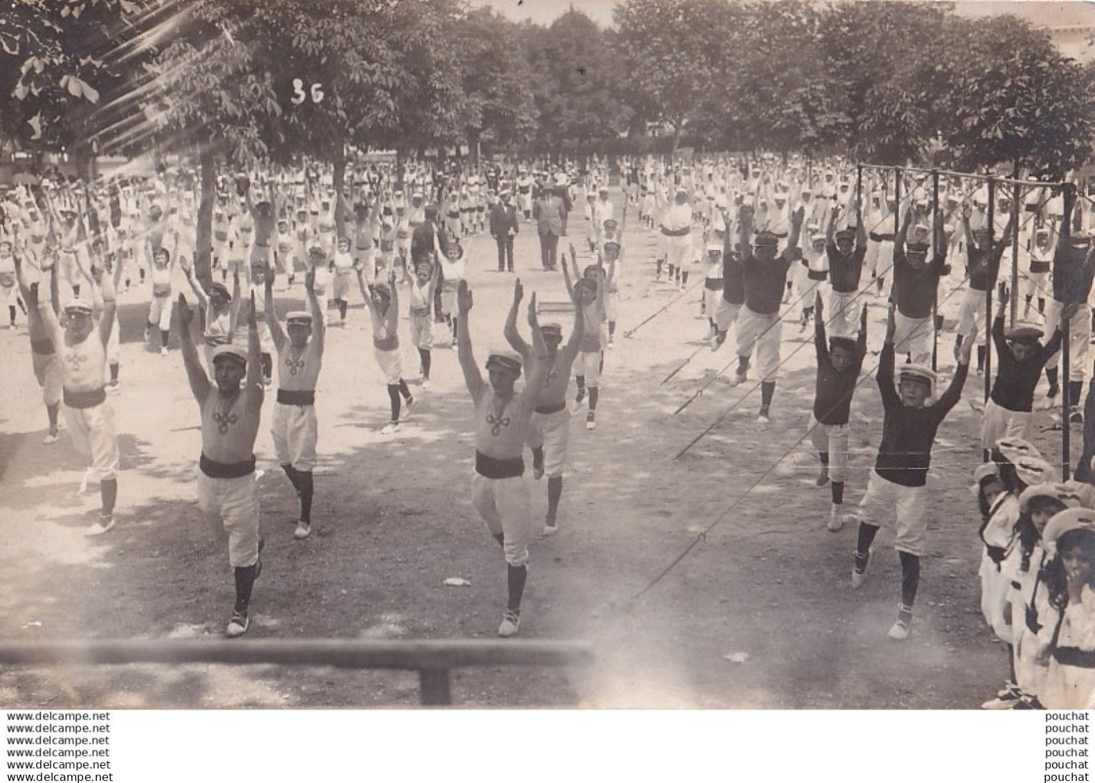 47) MARMANDE - CARTE PHOTO BALISTAI MARMANDE - CASTELJALOUX - FETE DES  ECOLES  - GYMNASES - GYMNASTIQUE - ( 3 SCANS )
