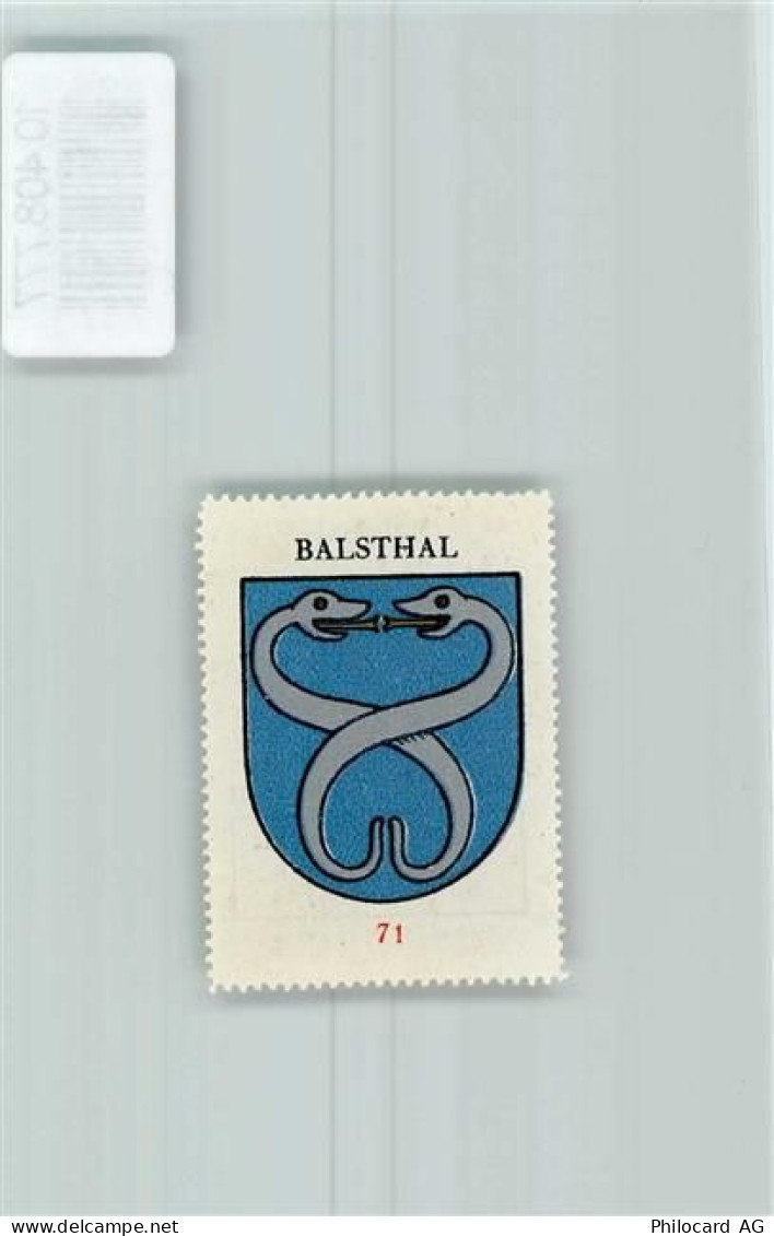 4710 Balsthal - Vignette Wappen Kaffee Hag ca 1920-1940 Schlange - 10408777