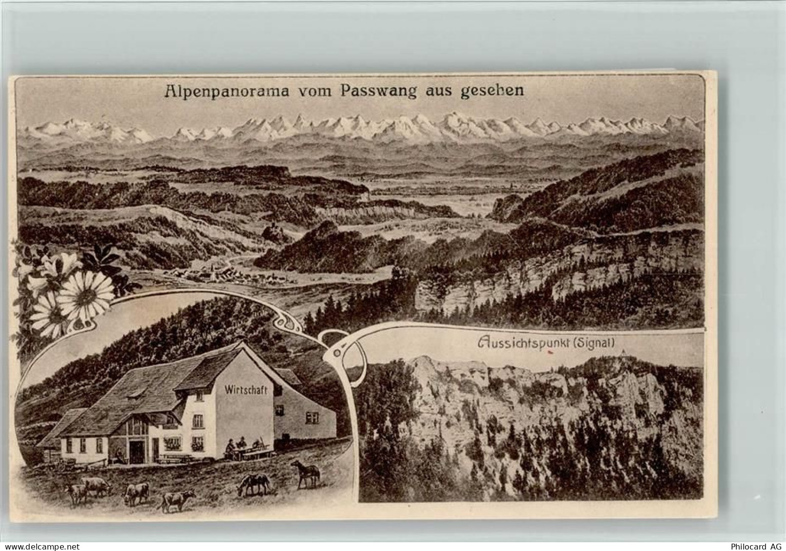 4717 Mümliswil - Vom Passwang aus gesehen Gasthaus Rindvieh Pferde - 13198963