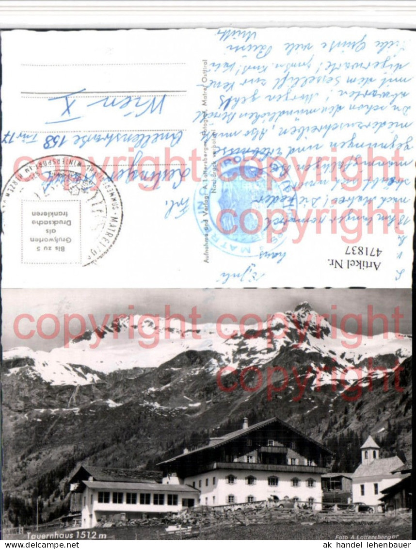 471837,Tauernhaus b. Matrei in Osttirol Bergkulisse