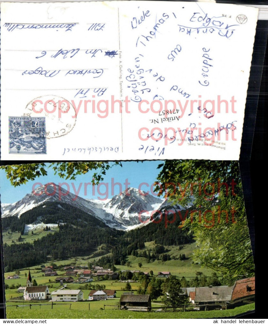 471857,Schattwald Totale m. Ponten Bergkulisse