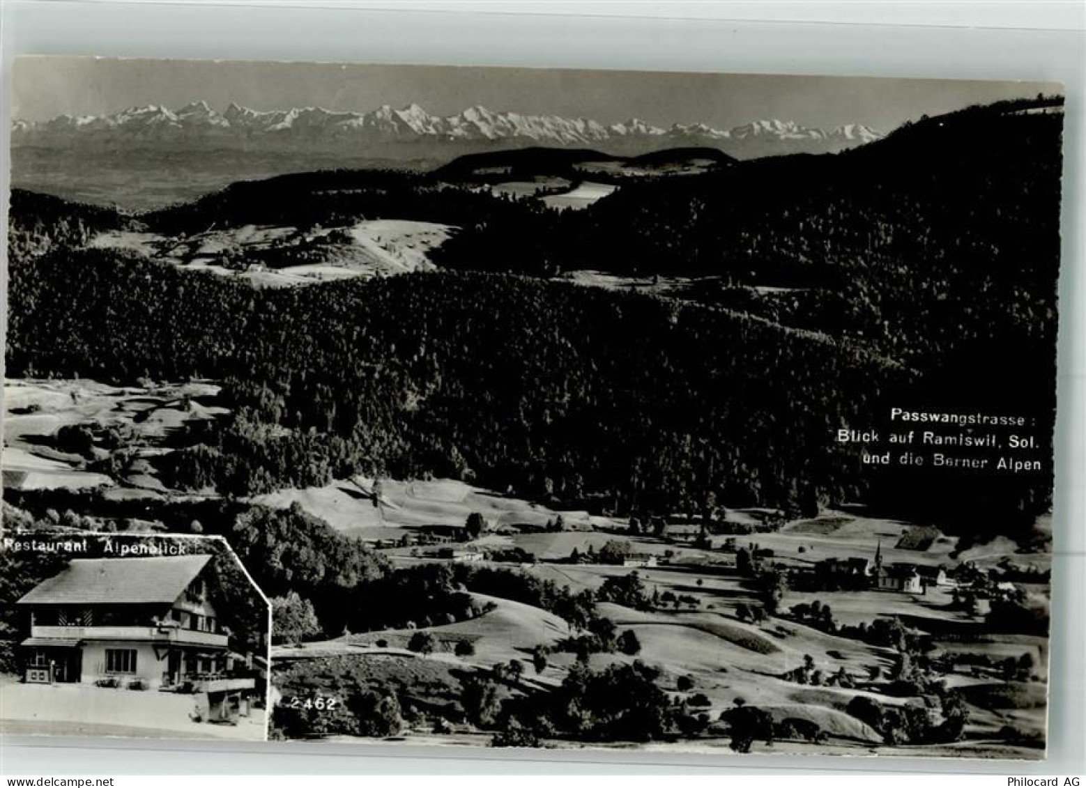 4719 Ramiswil 1955 Foto AK Gasthaus Alpenblick Passwangstrasse - 38024588