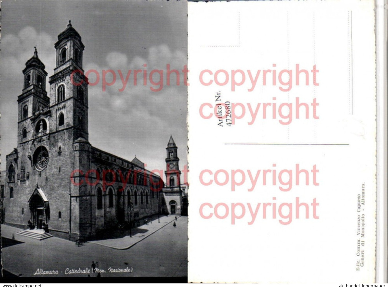472680,Puglia Bari Altamura Cattedrale Kirche