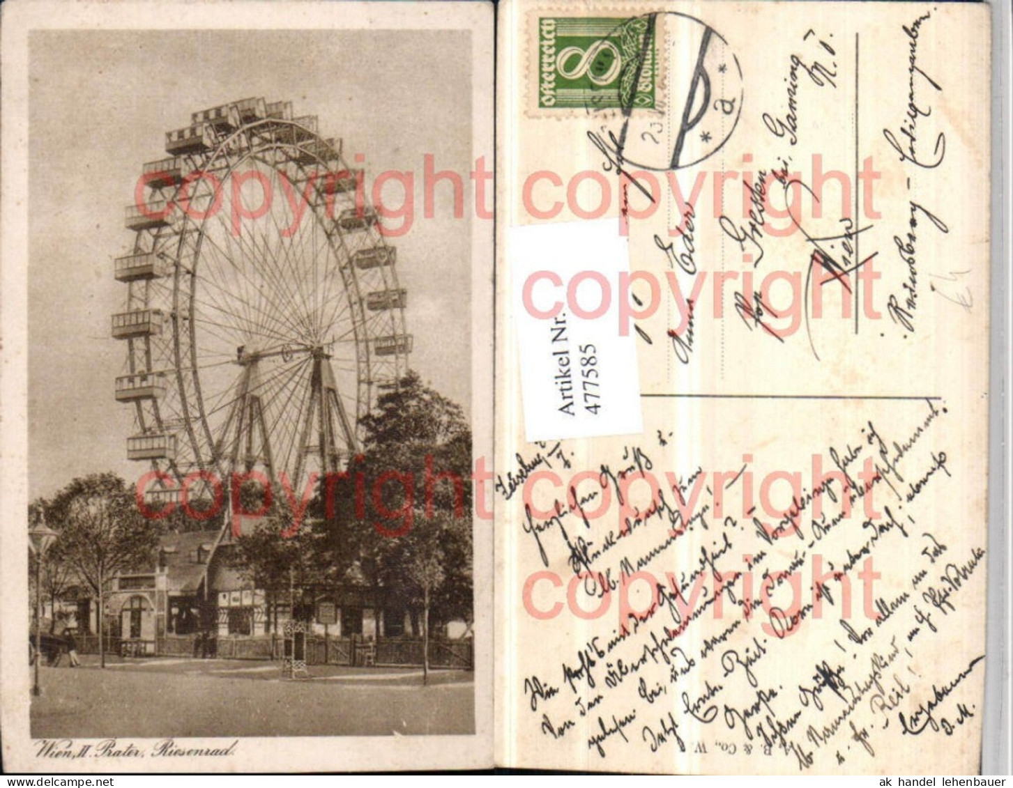 477585,Wien Leopoldstadt Prater Riesenrad